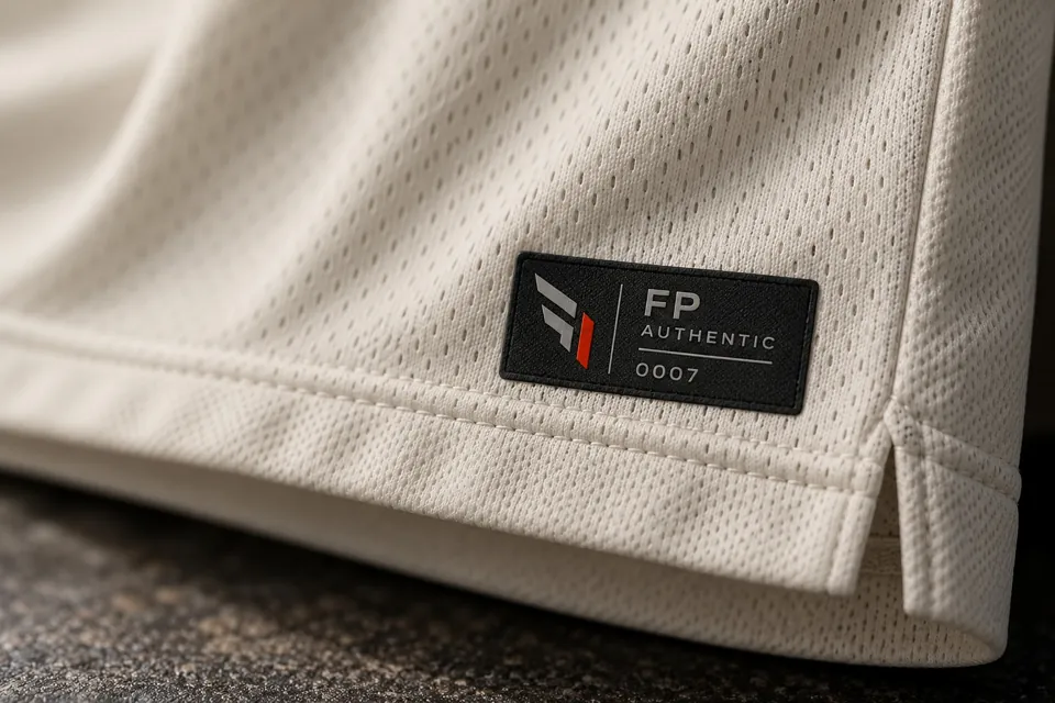 Illustrative authentic label garment embellishment concept